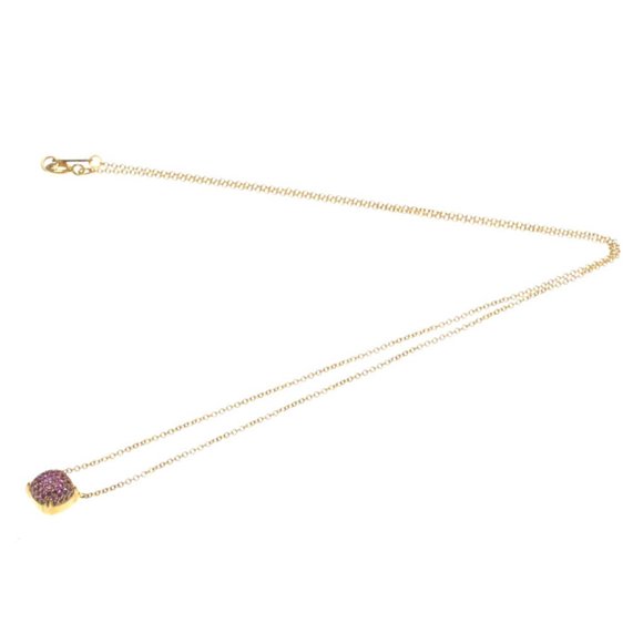 TIFFANY Gold Sapphire Pendant Necklace - Picture 12 of 12